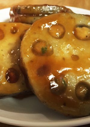 さっぱり！ハスの大葉＆鶏ひき肉はさみ焼き-レシピのメイン写真