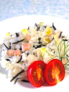 塩レモンとひじきの炊き込みご飯-レシピのメイン写真
