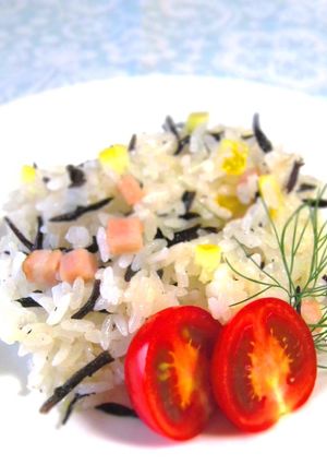 塩レモンとひじきの炊き込みご飯-レシピのメイン写真