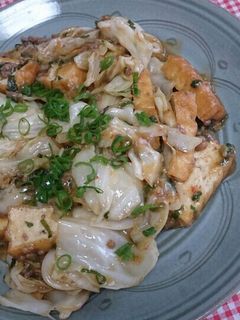 厚揚げとキャベツの麻婆風炒め-レシピのメイン写真