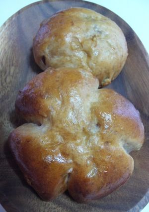 全粒粉入り*ふわっと軽いくるみパン*-レシピのメイン写真