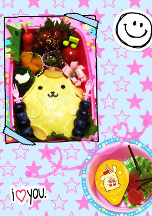 キャラ弁〜ポムポムプリン-レシピのメイン写真