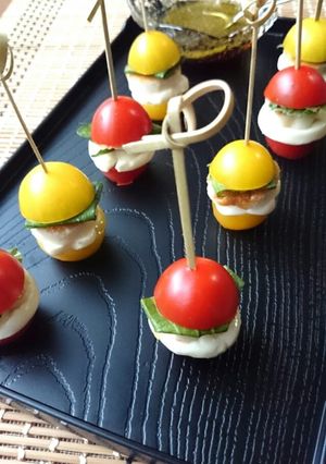 簡単☆さつま揚げカプレーゼのピンチョス★-レシピのメイン写真