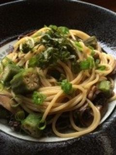 オクラの和風パスタ-レシピのメイン写真