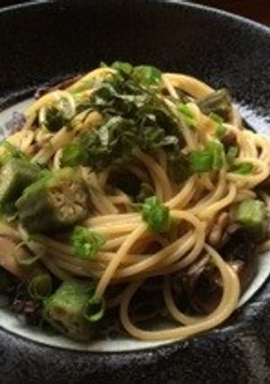 オクラの和風パスタ-レシピのメイン写真
