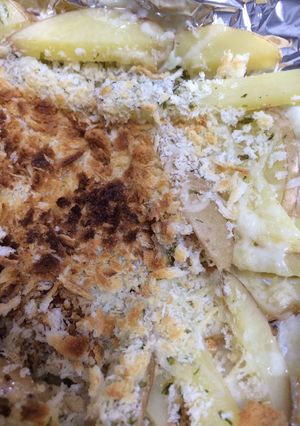 ジャガイモと青のりのパン粉チーズ焼き-レシピのメイン写真