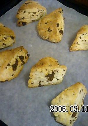 冷めても美味しいチョコチップスコーン-レシピのメイン写真