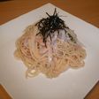 明太子とイカのスパゲティ