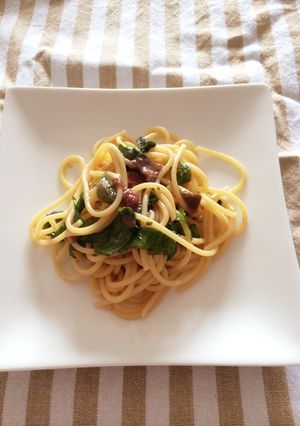 簡単梅しそ和風パスタ-レシピのメイン写真