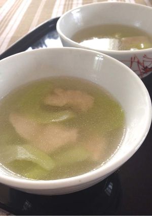 夏に♪鶏胸肉と瓜のあっさりスープ-レシピのメイン写真