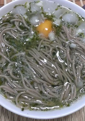 ぎばさ(あかもく)のとろとろ 冷やしそば-レシピのメイン写真