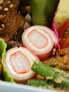お弁当おかず*カニカマのハムチーズ巻き-レシピのメイン写真