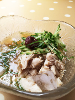 暑い日に!冷たい鶏ごはんで夏バテ解消★-レシピのメイン写真