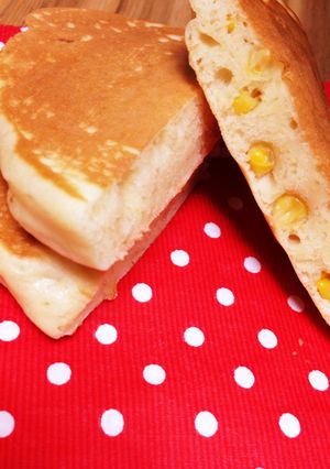 おやつといえば！のコーンパンケーキ-レシピのメイン写真