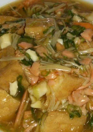 リメイク!焼き塩鮭入り、厚揚げのきのこあ-レシピのメイン写真