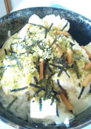 さっぱり！豆腐入り冷やし茶漬け-レシピのメイン写真