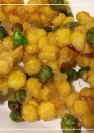 ＊とうもろこしと枝豆のかき揚げ＊-レシピのメイン写真