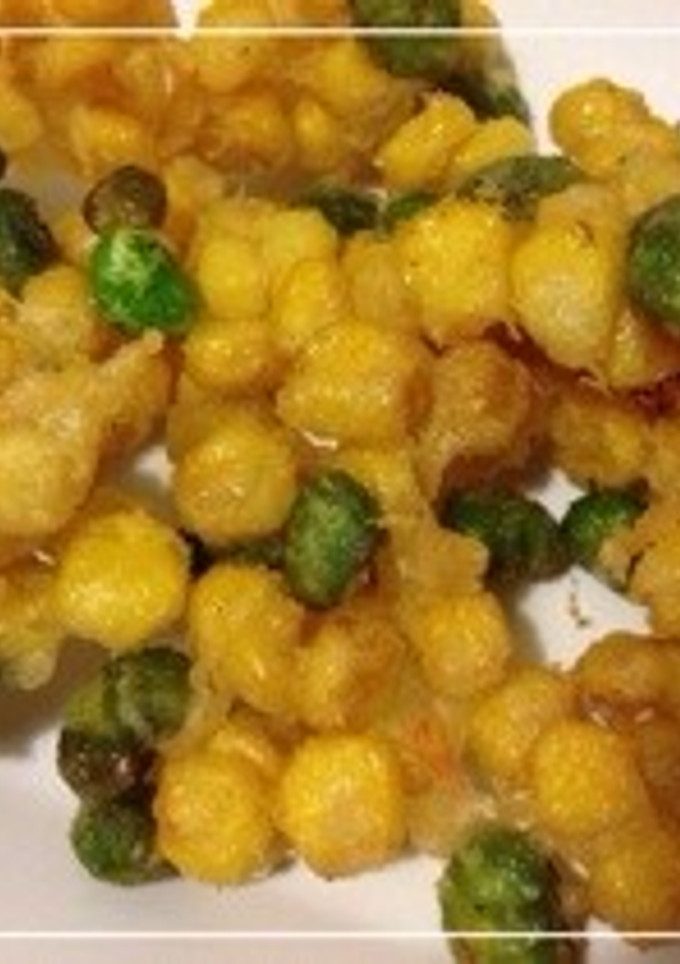 ＊とうもろこしと枝豆のかき揚げ＊-レシピのメイン写真