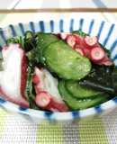 半夏生にタコとわかめの酢の物