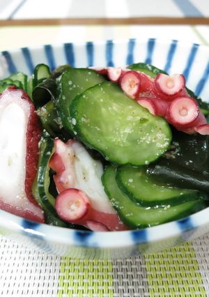 半夏生にタコとわかめの酢の物-レシピのメイン写真