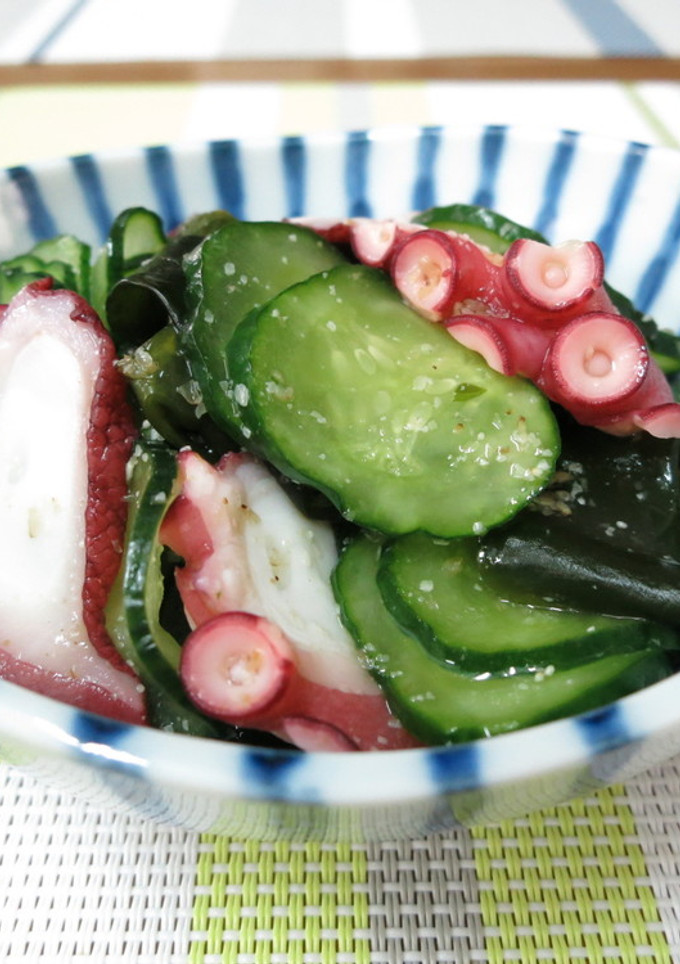 半夏生にタコとわかめの酢の物-レシピのメイン写真