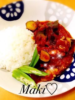 ❇︎◆鶏肉と夏野菜のトマト煮込み◆❇︎-レシピのメイン写真