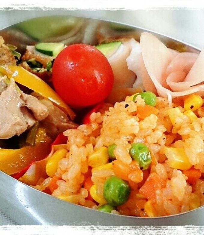 冷やご飯で☆レンチンケチャップライス-レシピのメイン写真