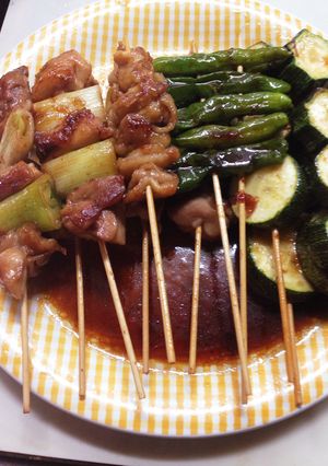 ♪塩レモンで下味、美味しいねぎま焼き鳥♪-レシピのメイン写真