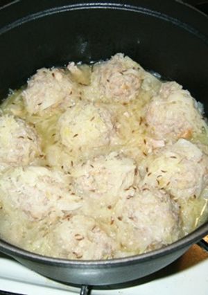 ザワークラウトをまとった肉団子-レシピのメイン写真
