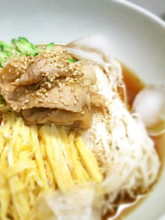 夏休み!焼肉トッピングで夏バテ予防素麺-レシピのメイン写真