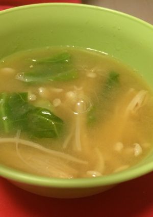 キャベツとえのきの味噌汁-レシピのメイン写真