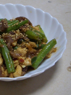 インゲンの中華風炒め物-レシピのメイン写真