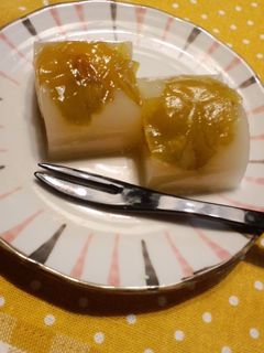 青梅甘露煮入り水ようかん-レシピのメイン写真