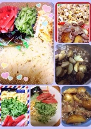 簡単弁当冷やし中華-レシピのメイン写真
