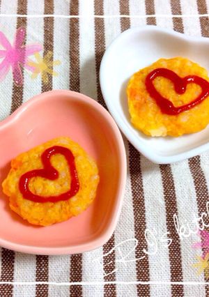 手づかみ離乳食♡オムうどんおやき-レシピのメイン写真
