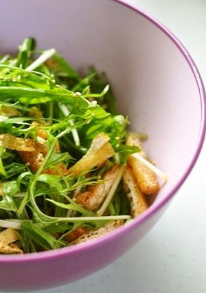 水菜とお揚げ はりはり★サラダUJPZ-レシピのメイン写真