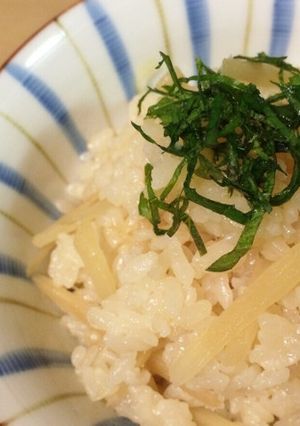 簡単美味♪梅昆布茶で新生姜の炊き込みご飯-レシピのメイン写真