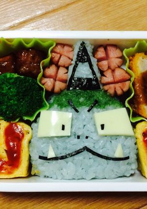 キャラ弁☆おじゃる丸のアオベエ♪-レシピのメイン写真