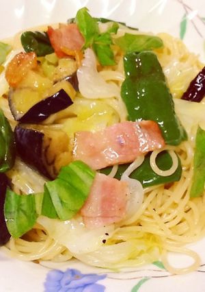 夏野菜のペペロンチーノ-レシピのメイン写真