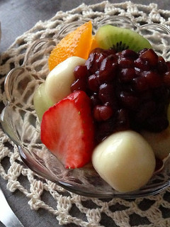 豆腐で作るヘルシー白玉あんみつ-レシピのメイン写真