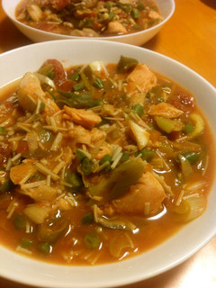 鮭と野菜のトマトソース味噌煮込み-レシピのメイン写真
