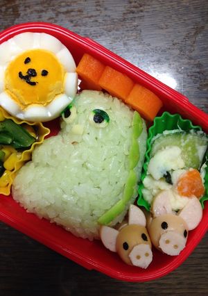 ガチャピン弁当〜呼んだ？〜-レシピのメイン写真