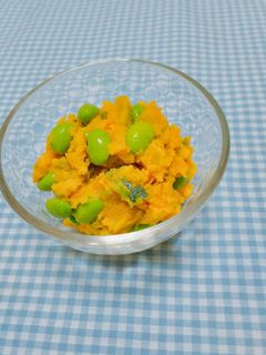 〖南瓜と枝豆のサラダ〗-レシピのメイン写真