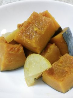 塩レモンで爽やか♪かぼちゃの煮物-レシピのメイン写真