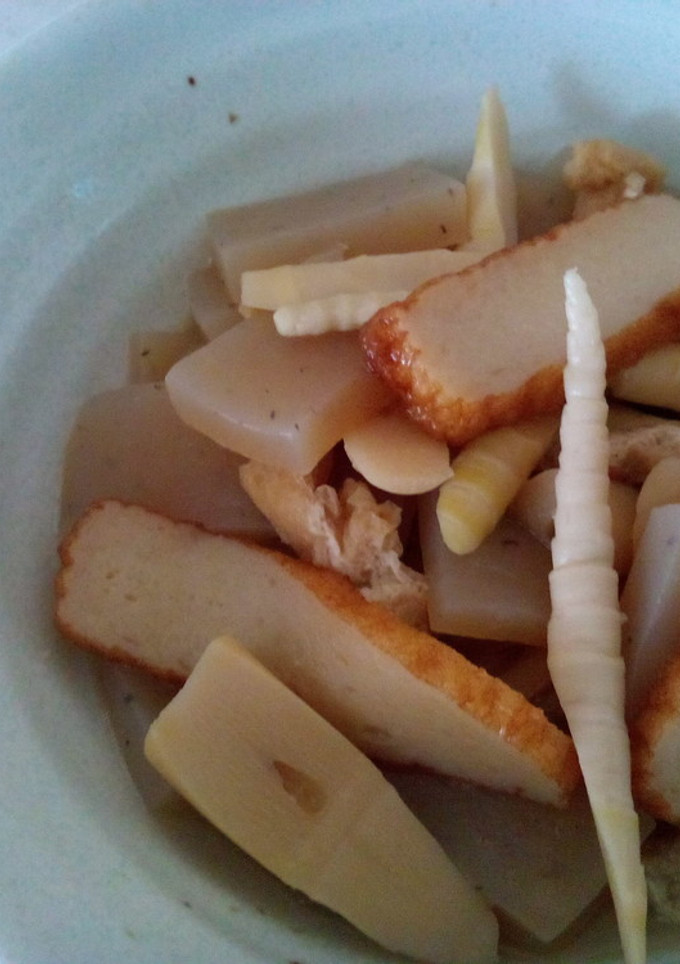 細竹とさつま揚げの煮物-レシピのメイン写真