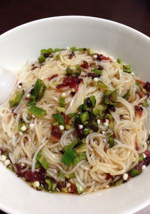 さっぱり★梅とオクラのそうめん-レシピのメイン写真