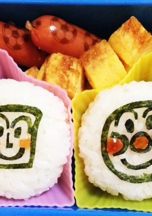 ☆キャラ弁☆アンパンマンとしょくぱんマン-レシピのメイン写真