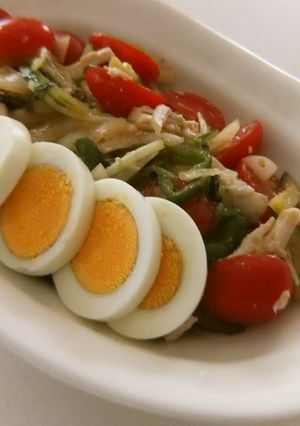 夏に☆生野菜と鶏胸肉の冷菜-レシピのメイン写真