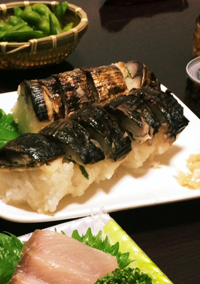 しめ鯖で骨抜き不要の焼き鯖寿司-レシピのメイン写真