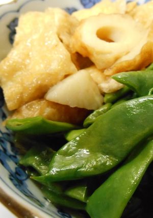 モロッコいんげんと油揚げ＆ちくわの煮物-レシピのメイン写真